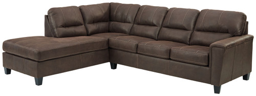 Navi Chestnut LAF Corner Chaise & RAF Sofa Sectional