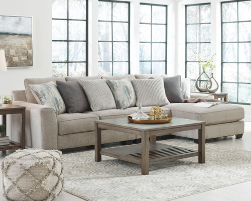 Ardsley Pewter Left Arm Facing Loveseat, Armless Chair, Right Arm Facing Corner Chaise Sectional