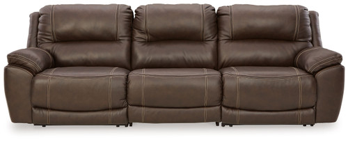 Dunleith Chocolate 3-Piece Power Reclining Sofa