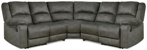 Benlocke Flannel 5-Piece Reclining Sectional