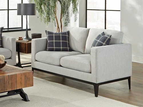 Apperson Loveseat Pearl Silver
