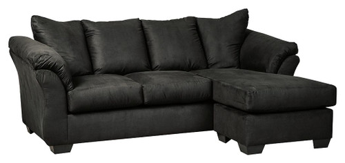 Darcy Black Sofa Chaise