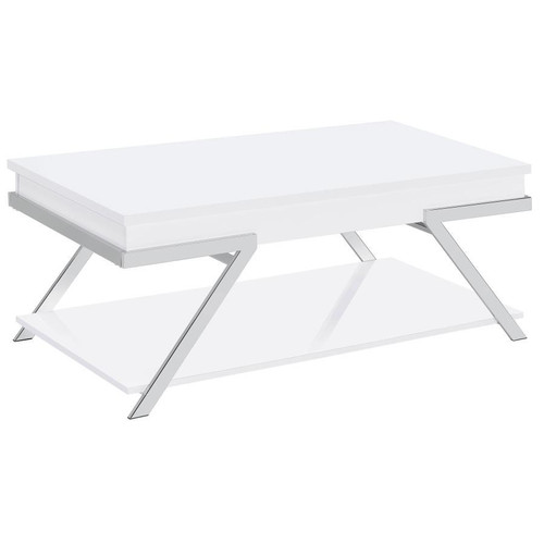 Marcia Lift Top Coffee Table White High Gloss