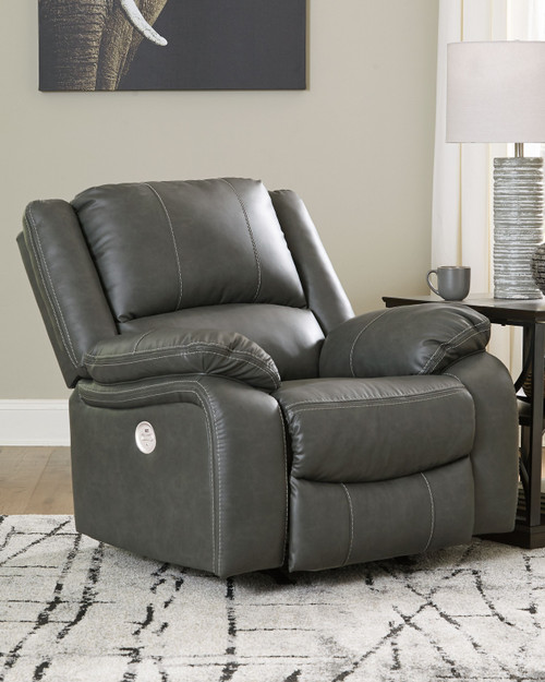 Calderwell Gray Power Rocker Recliner