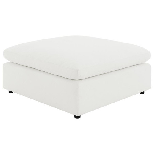 Raleigh - Boucle Upholstered Ottoman - Ivory