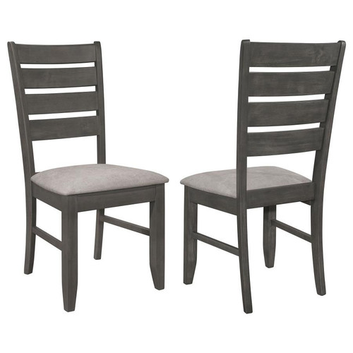 Dalila - Wood Dining Side Chair (Set of 2) - Dark Gray