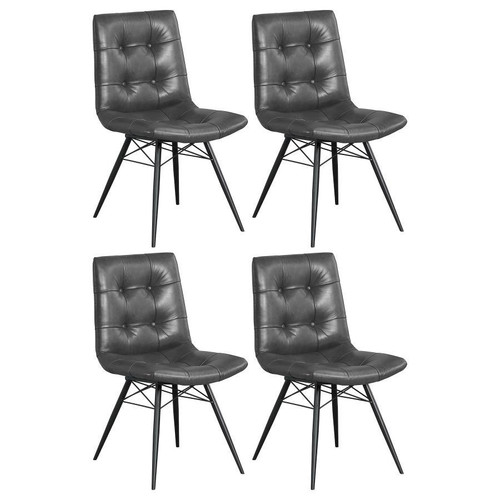 Aiken - Upholstered Dining Side Chair (Set of 4) - Charcoal