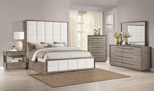 Durango - 5 Piece California King Bedroom Set - Washed Oak