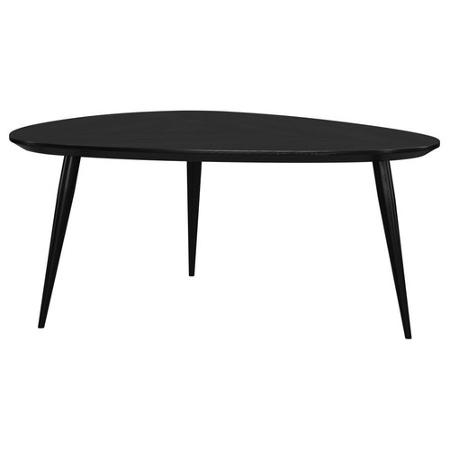 Odessa - Triangular Solid Wood Coffee Table - Black