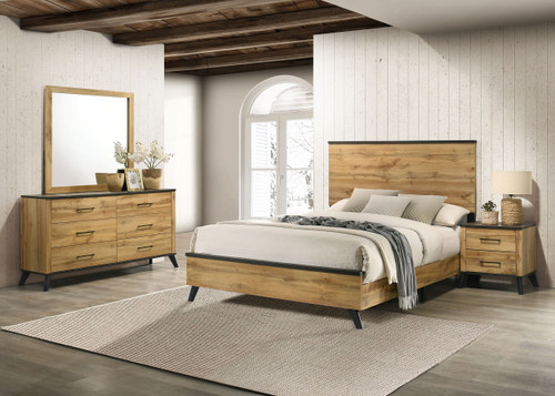 Kaywood - 4 Piece Queen Bedroom Set - Natural Pine