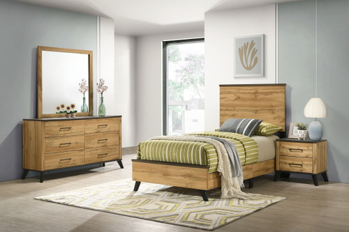 Kaywood - 4 Piece Twin Bedroom Set - Natural Pine
