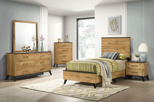 Kaywood - 5 Piece Twin Bedroom Set - Natural Pine
