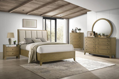 Granada - 5 Piece California King Bedroom Set - Natural Pine