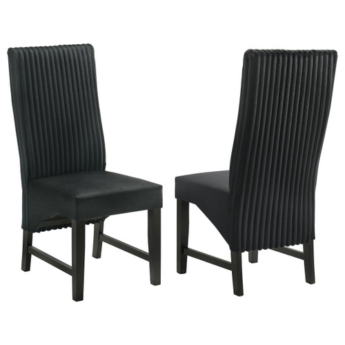 Barrand - Upholstered Dining Side Chair (Set of 2) - Black