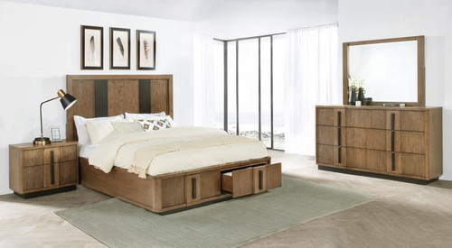 Terrace - 4 Piece California King Bedroom Set - Ash Brown