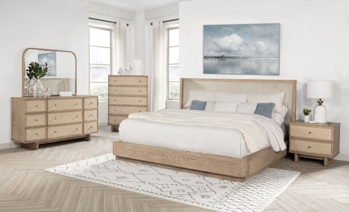 Kailani - 5 Piece Queen Bedroom Set - Beige Oak