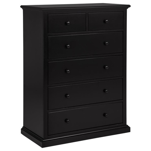 Sumerlin - 6-Drawer Bedroom Chest Of Drawers - Black