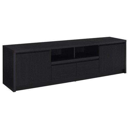 Winfield - 2-Door TV Stand Media Console - Black