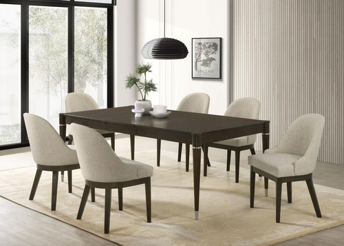Reseda - 7 Piece Rectangular Dining Set - Ash Brown