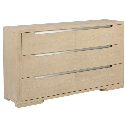 Ladera - 6-Drawer Bedroom Dresser - Light Elm
