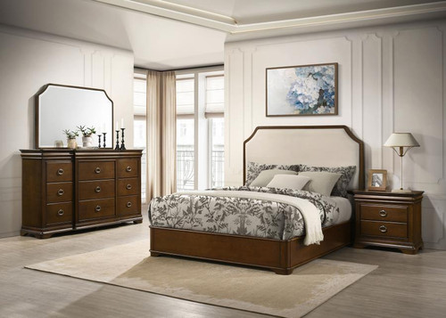 Garland - 4 Piece Queen Bedroom Set - Brown Cherry