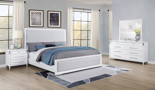 Gracemont - 4 Piece California King Bedroom Set - White