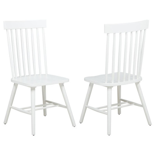 Andrews - Windsor Spindle Back Dining Side Chair (Set of 2) - White