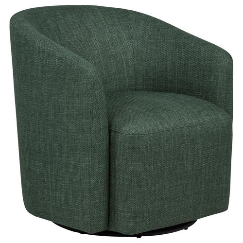 Mossbrook - Fabric Upholstered Swivel Accent Chair - Green
