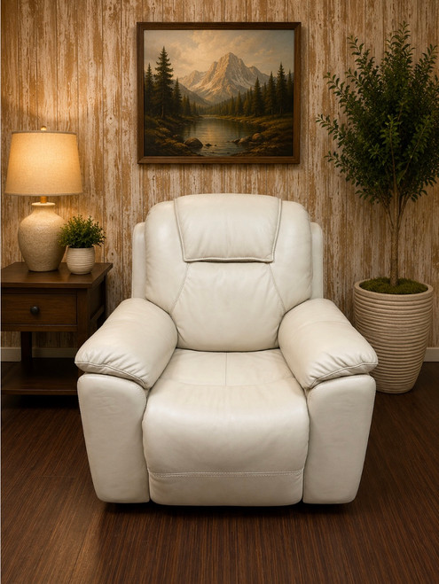 Linen Leather Basset Recliner with Power $1999.99 - #3739