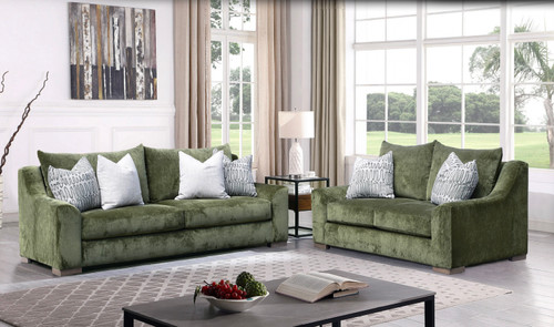 Luscious Spinach Sofa and Loveseat $1799.99 #1228