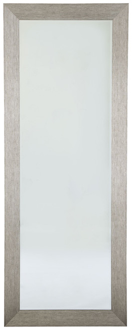 Duka Silver Finish Floor Mirror