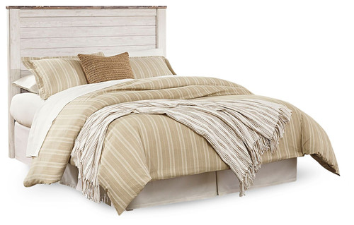 Willowton Whitewash Queen/Full Panel Headboard