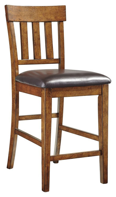 Ralene Medium Brown Upholstered Barstool