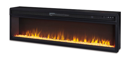 Entertainment Accessories Black Wide Fireplace Insert