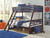 Halanton Dark Brown Twin/Full Bunk Bed