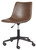 Office Chair Program Brown Home Bucket Seat Office Swivel Desk Chair