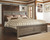 Juararo Dark Brown King Panel Bed