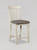 Nina Counter Height Chair- Cream Finish