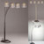 Rain Drop Arc lamp- Black Finish