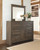 Juararo Dark Brown 5 Pc. Dresser, Mirror & California King Panel Bed