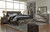 Derekson Multi Gray 9 Pc. Dresser, Mirror, King Panel Storage Bed & 2 Nightstands