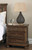 Flynnter Medium Brown 7 Pc. Dresser, Mirror, Chest, King Sleigh Storage Bed & Nightstand