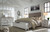 Kanwyn Whitewash 8 Pc. Dresser, Mirror, Chest, King Upholstered Storage Bed & 2 Nightstands