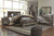 Derekson Multi Gray 8 Pc. Dresser, Mirror, Chest, Queen Panel Bed & 2 Nightstands