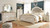 Realyn Two-tone 7 Pc. Dresser, Mirror, Queen Upholstered Panel Bed & 2 Nightstands