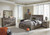 Derekson Multi Gray Full Panel Bed with Storage, Dresser, Mirror, Chest & Nightstand