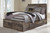 Derekson Multi Gray Full Panel Bed with Storage