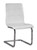 Madanere White/Chrome Finish Dining Upholstered Side Chair