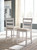 Skempton White/Light Brown 5 Pc. Rectangular Counter Table with Storage & 4 Upholstered Barstools