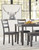 Bridson Gray Rectangular Table Set (6/CN)